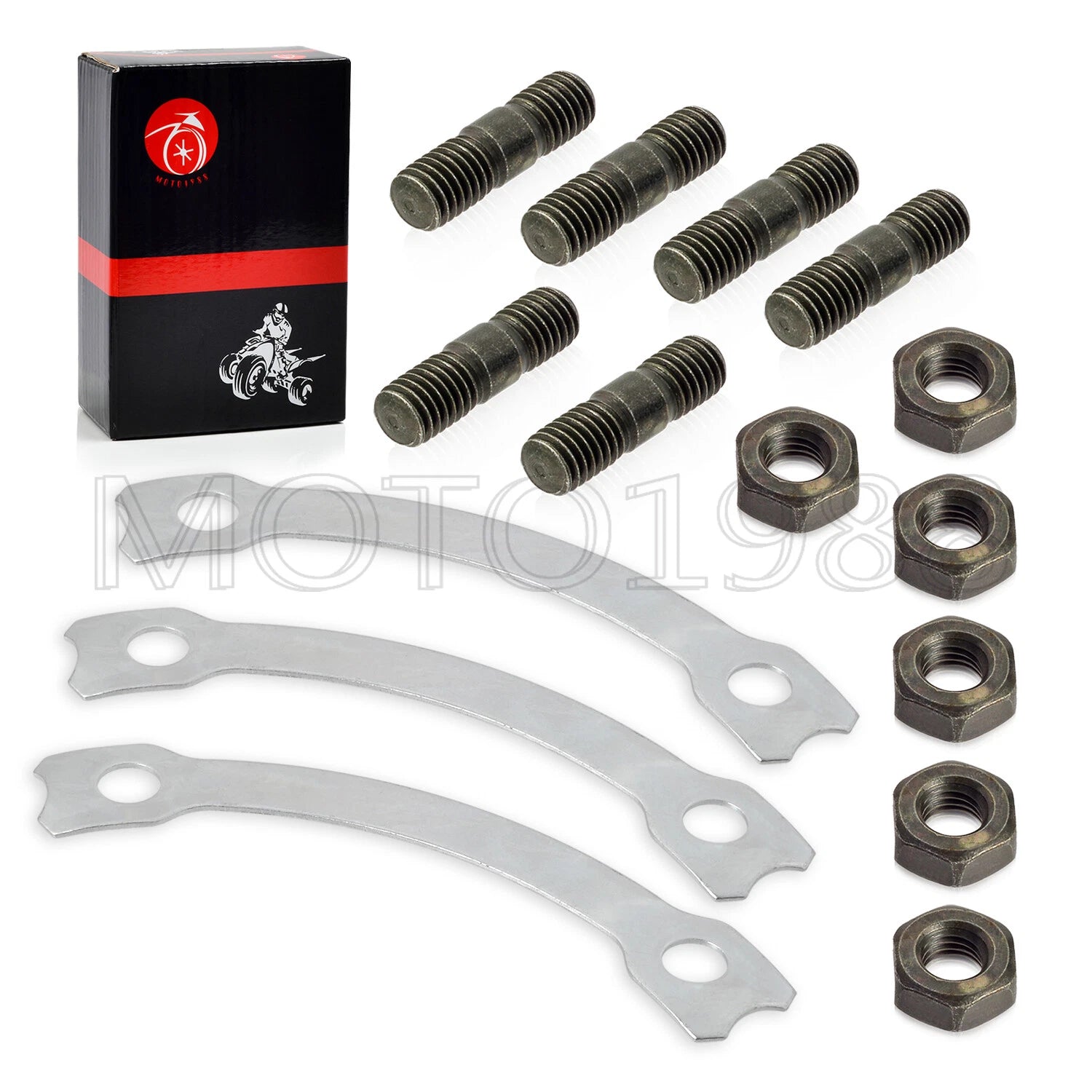 Sprocket Hub Locking Stud Nut Washer Kit for Yamaha Blaster Banshee Warrior (200–200)