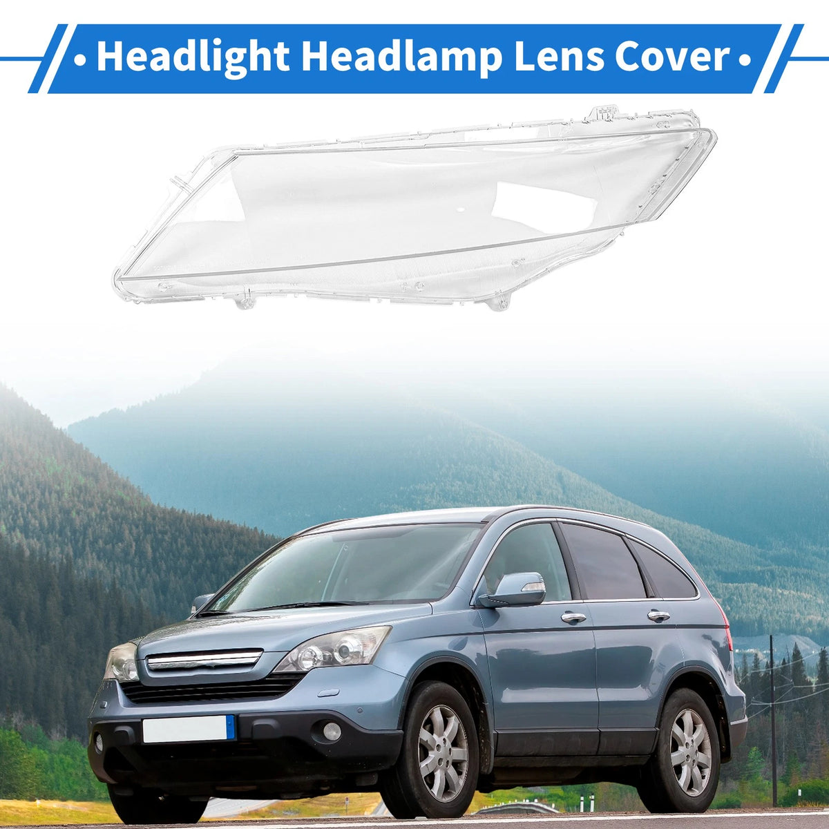 Front Left Headlight Lens Cover Replacement for Honda Crosstour (2011–2013)