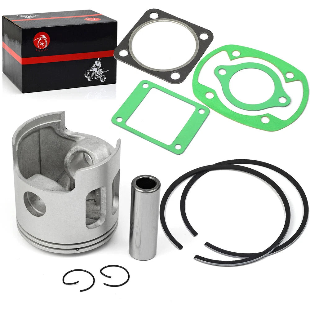 Piston Gasket & Ring Kit for Yamaha G1 2-Cycle Golf Cart (1979–1989)