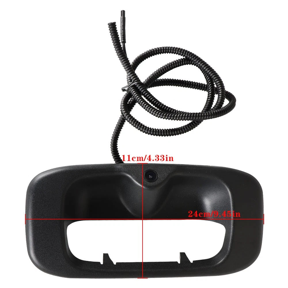 Black Rear Tailgate Handle with Camera for Chevrolet Silverado/GMC Sierra (1999–2006)