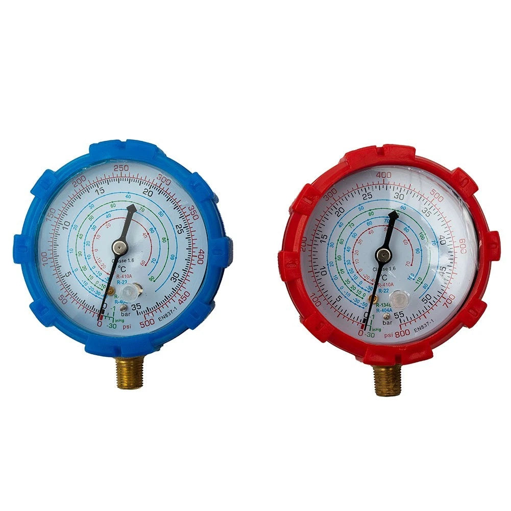 2X Low/High Pressure Gauge Kit for R22 R404A R134A R410A AC (2010–2023)