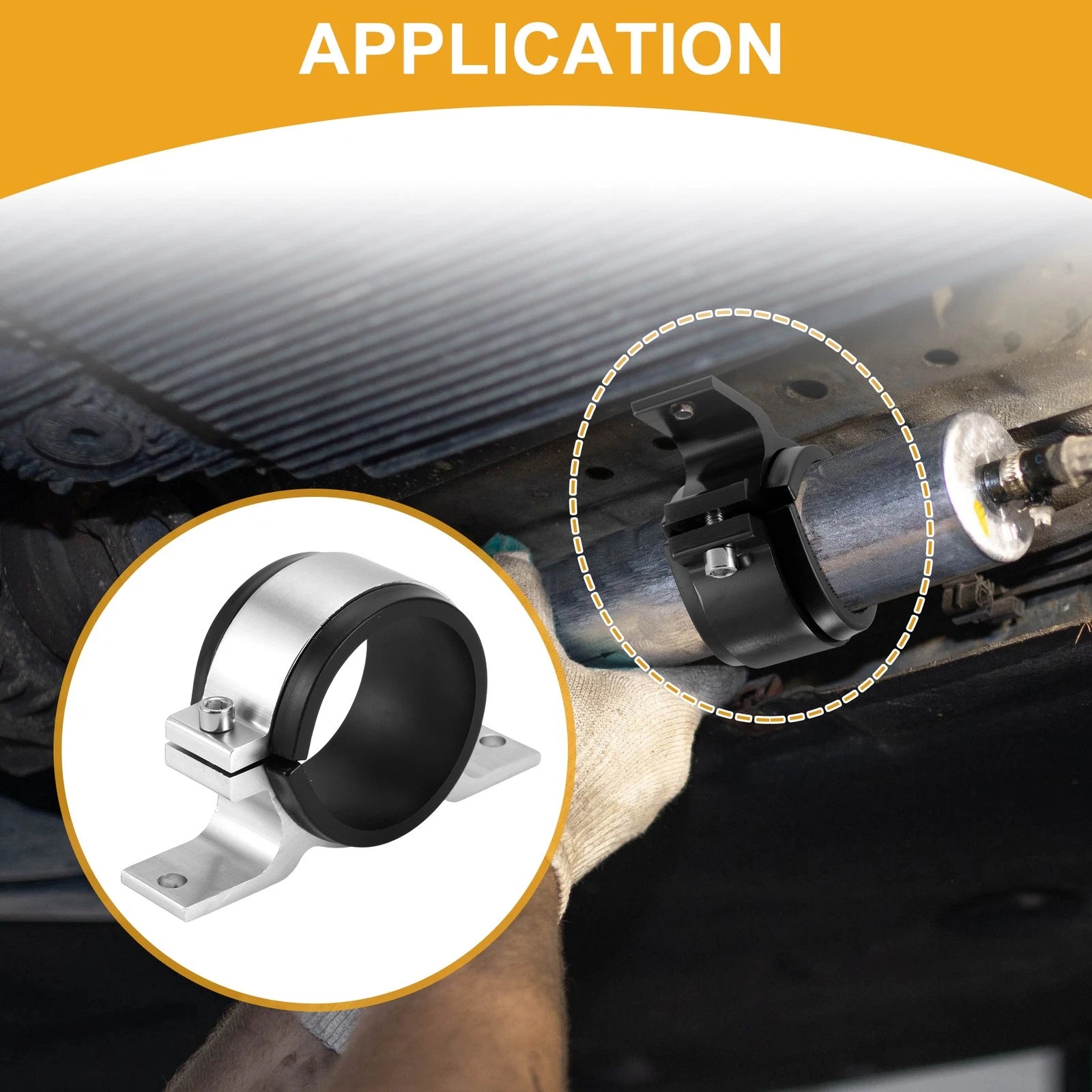 Fuel Filter Mounting Bracket for Universal Applications (58mm)