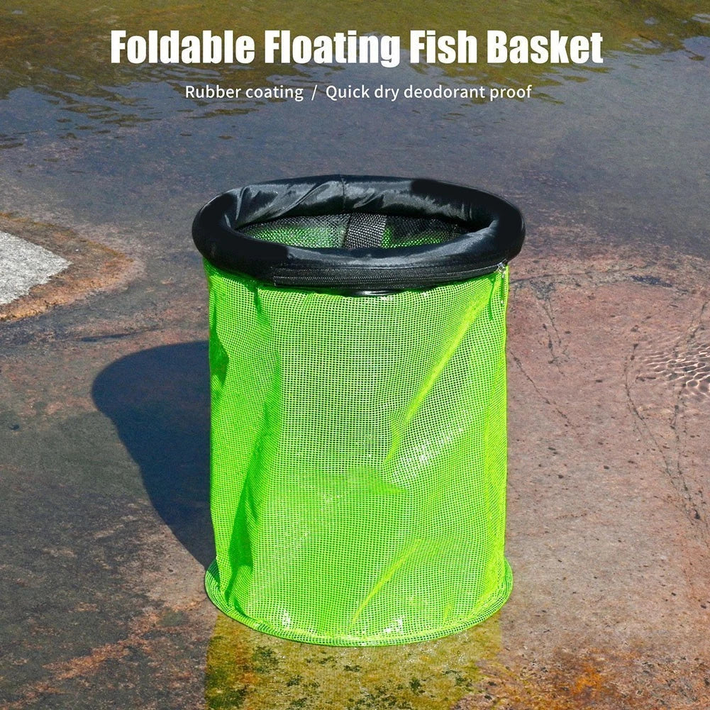 Fishing Net Pocket Foldable Design with Rubber Coating for Easy Transport