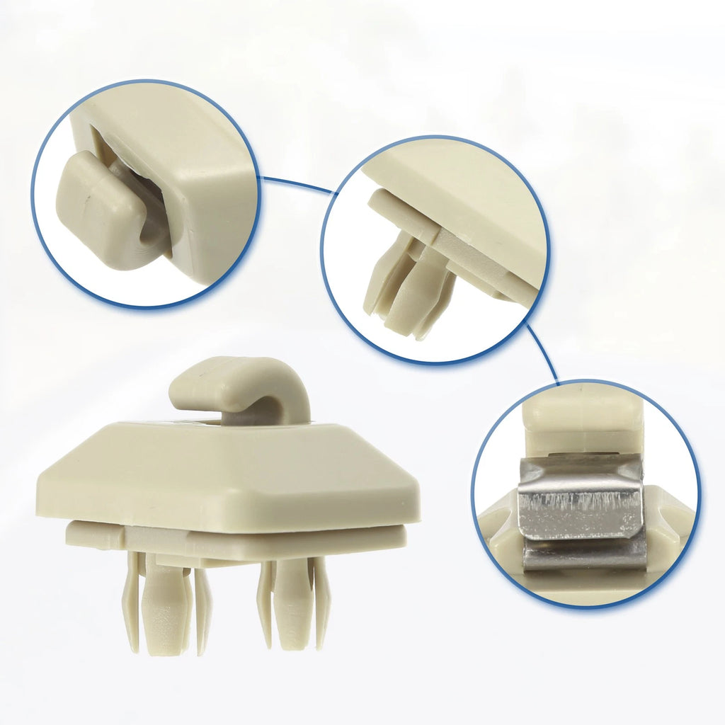 Sun Visor Clips 4 Pcs Replacement for Audi A3 A4 (2005–2020) Beige