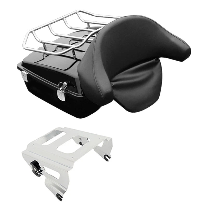 Chopped Tour Trunk Backrest Rack for Harley Street Glide (2009–2013)