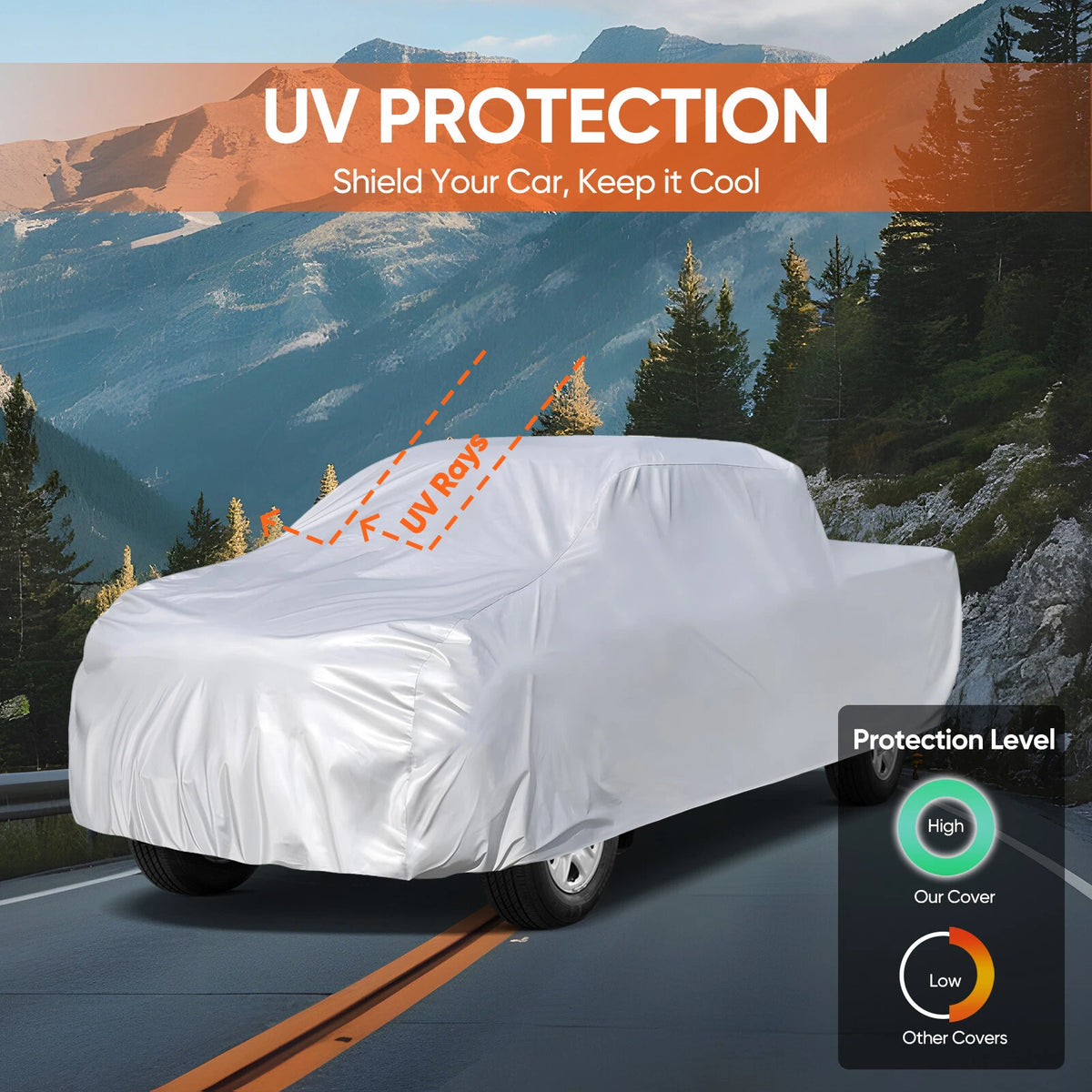 Car Cover for Chevrolet Silverado 1500 (Outdoor UV Storage Protector)
