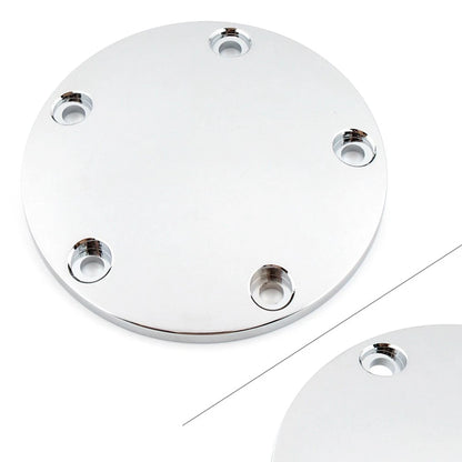 5 Hole Domed Point Timing Ignition Timer Cover Chrome for Harley Softail