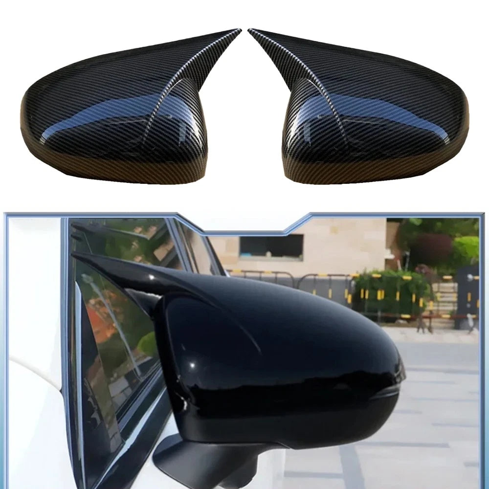 Carbon Look Mirror Cap Cover for Benz A CLA Class W177 C118 (2019–2026)