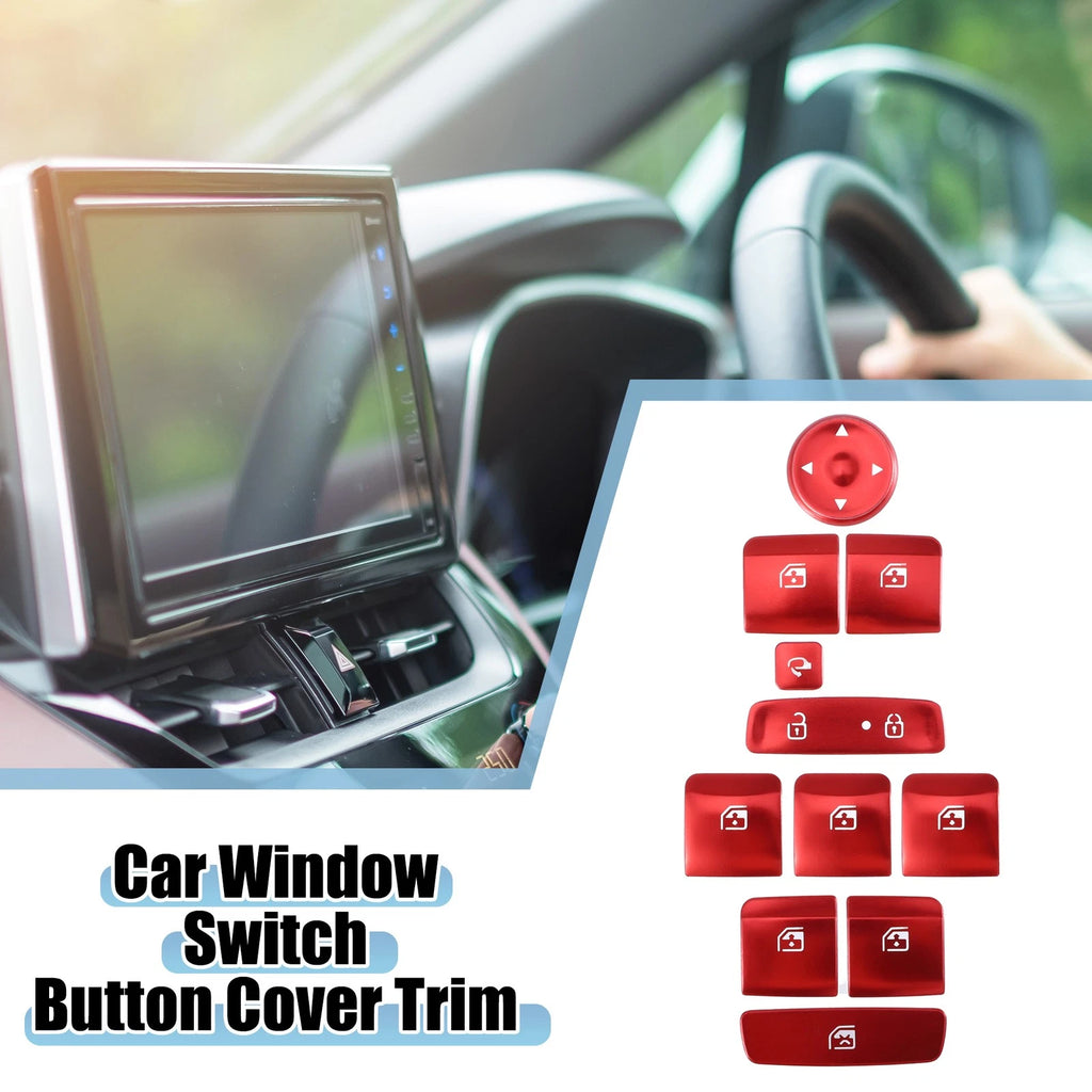 Car Master Window Switch Button Cover Trim Replacement for Hyundai Elantra (2021–2022)