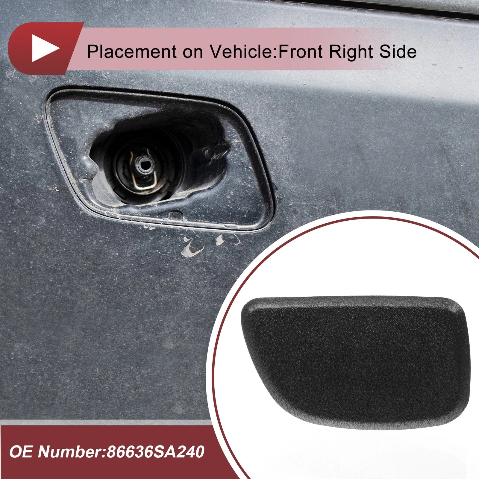 Front Right Washer Nozzle Cover Cap for Subaru Forester (2005–2007)