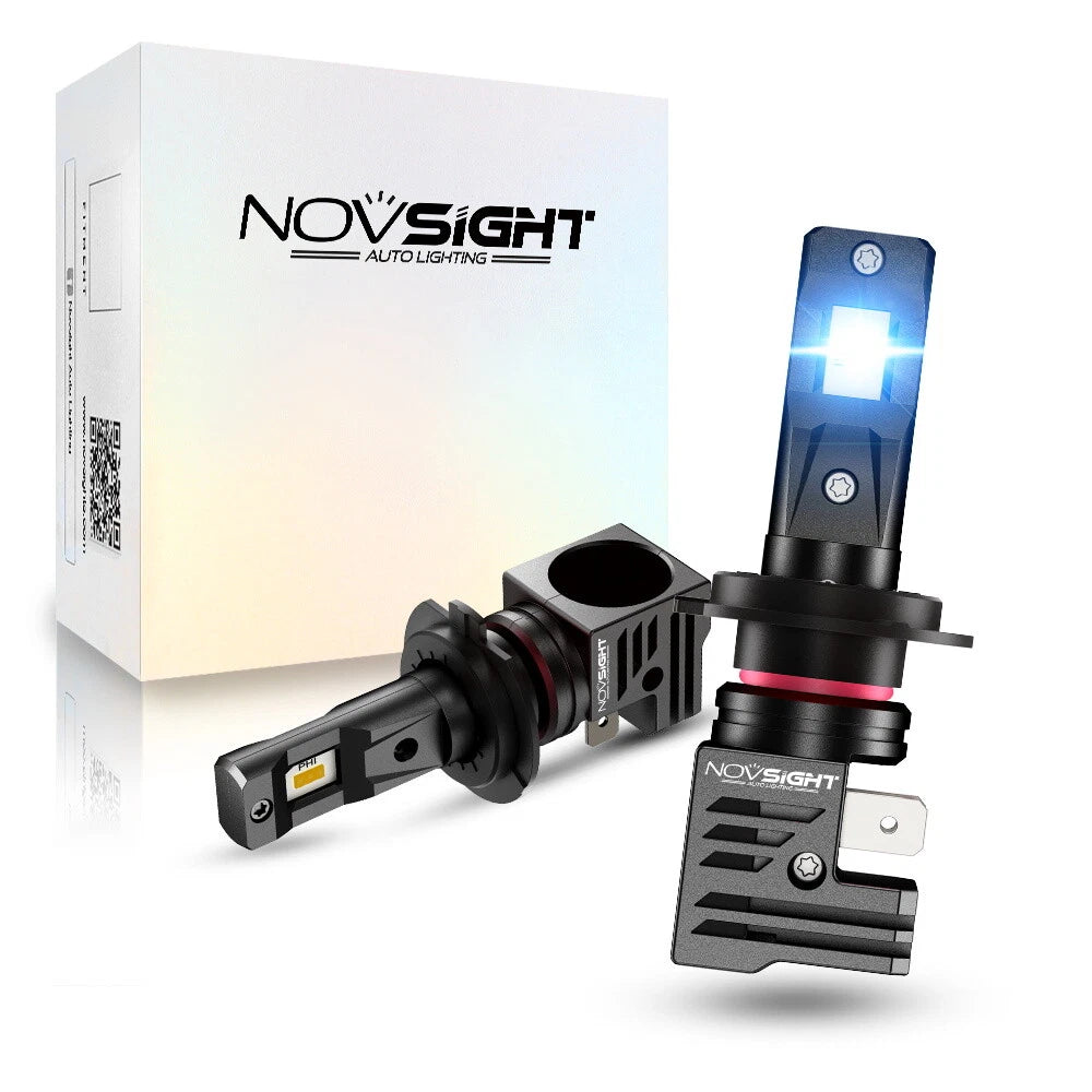 2X H7 LED Headlight Bulbs for NOVSIGHT (6000K, 55W)