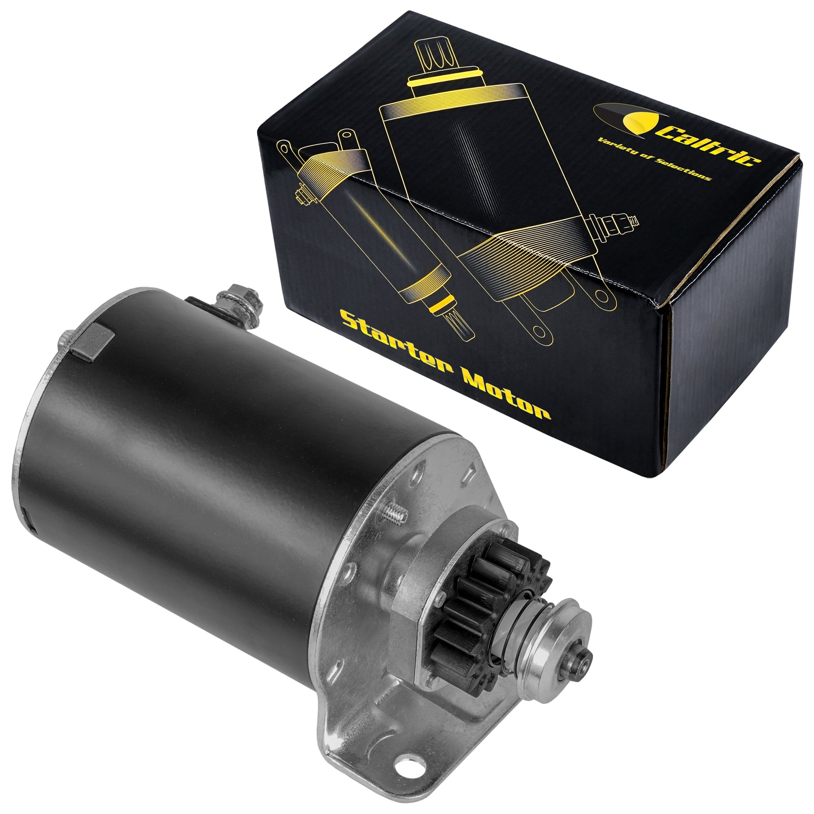 Caltric Starter Motor Replacement for John Deere Lawn Tractor 100 (2Cyl)