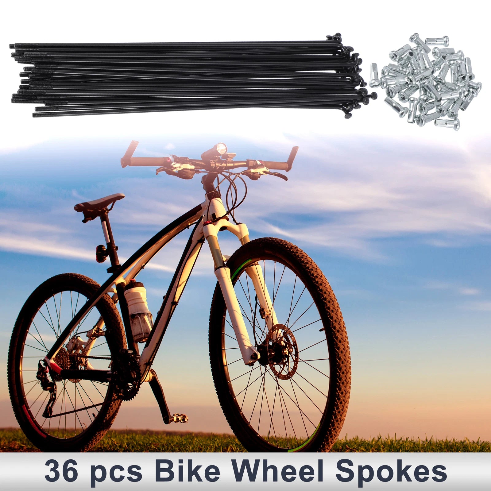 Bicycle Spokes Nipple 45 Steel 13G 181mm Universal for Universal (—)
