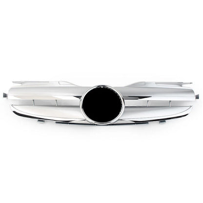 Front Upper Grill for Mercedes Benz SLK Class R170 (1998–2004) Silver