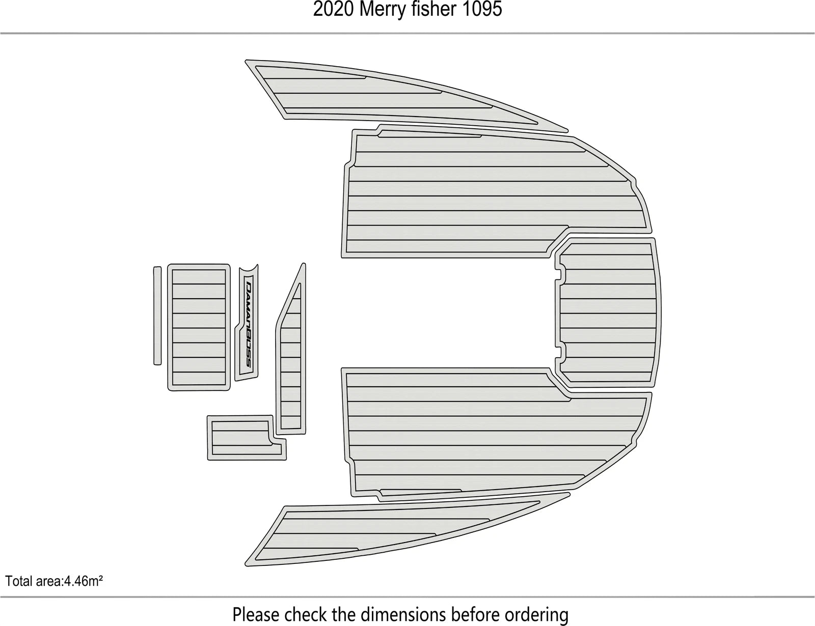 Swim Platform EVA Foam Pads for Merry Fisher 1095 (2020)