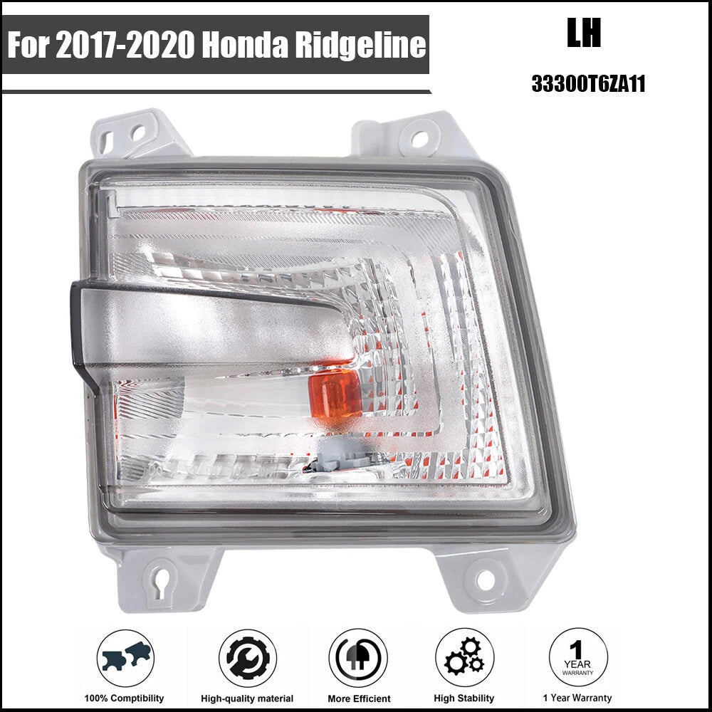 Turn Signal Lamp for Honda Ridgeline (2017–2020) Left Side Corner Parking Lamp