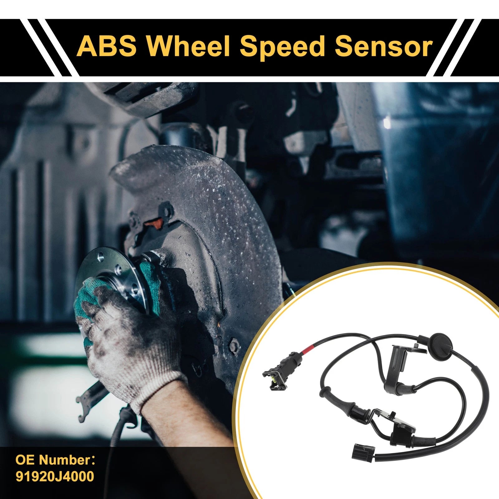 ABS Wheel Speed Sensor No. 91920J4000 for Kia Celesta (2016) Rear Left