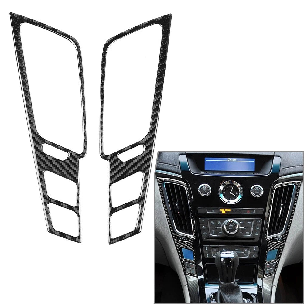 2X Central Console Air Vent Frame Cover Trim for Cadillac CTS (2008–2013)