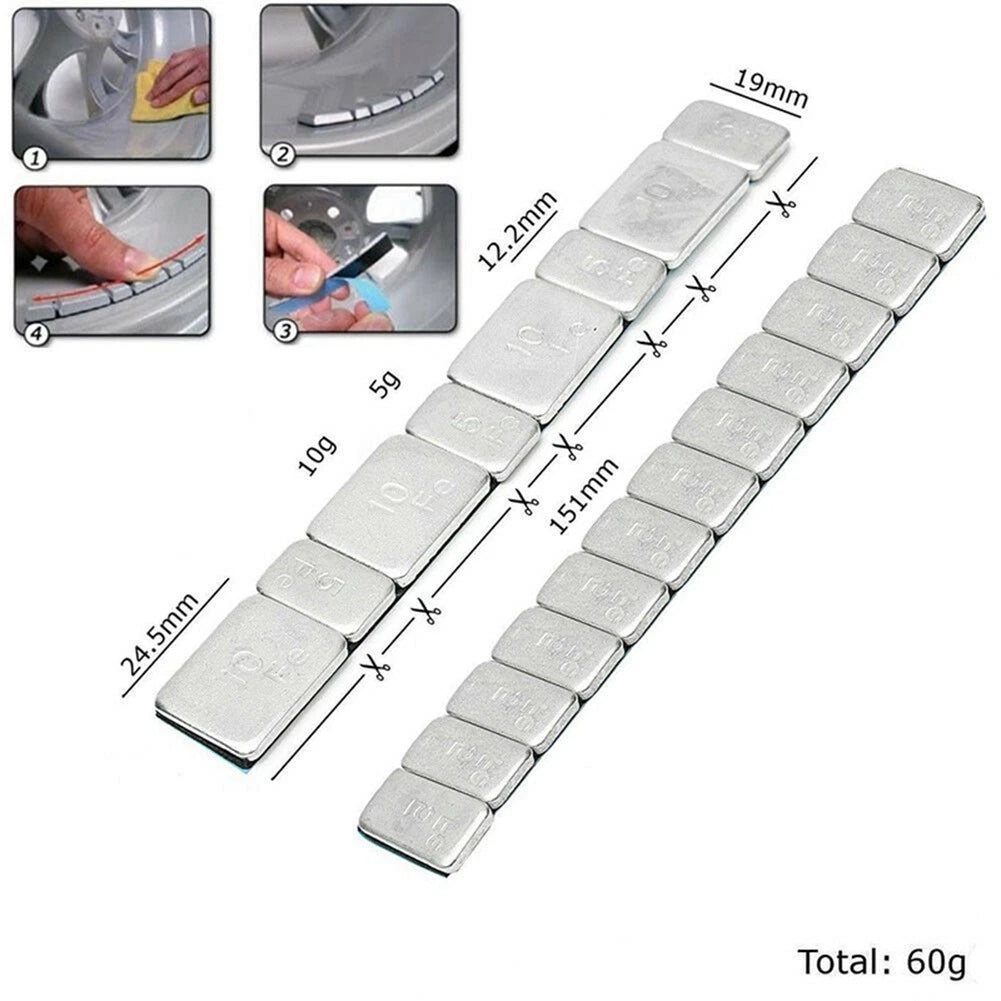 Set of 12 Wheel Balance Weights for 2022 Models (5g Each)