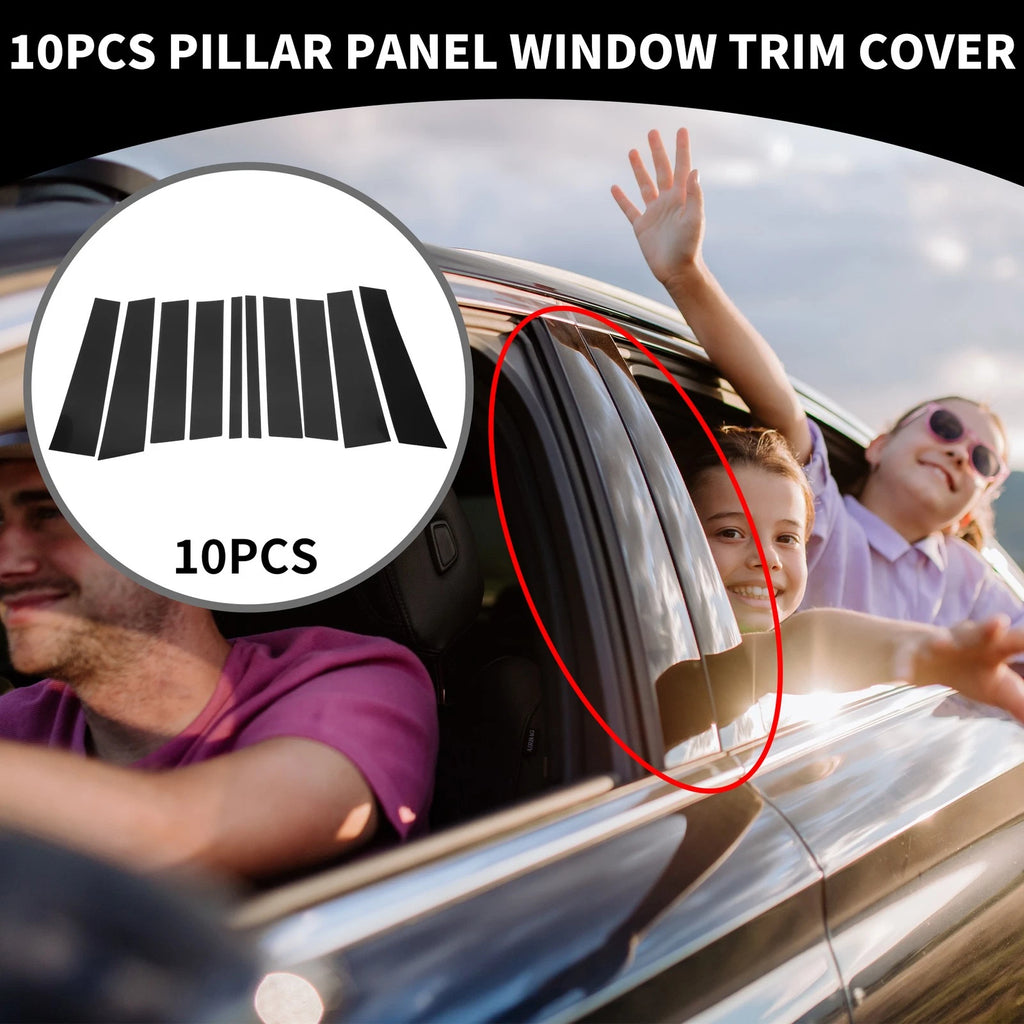 Car Pillar Window Trim Covers 10 Pcs Replacement for Mercedes GL-Class (2008–2012)
