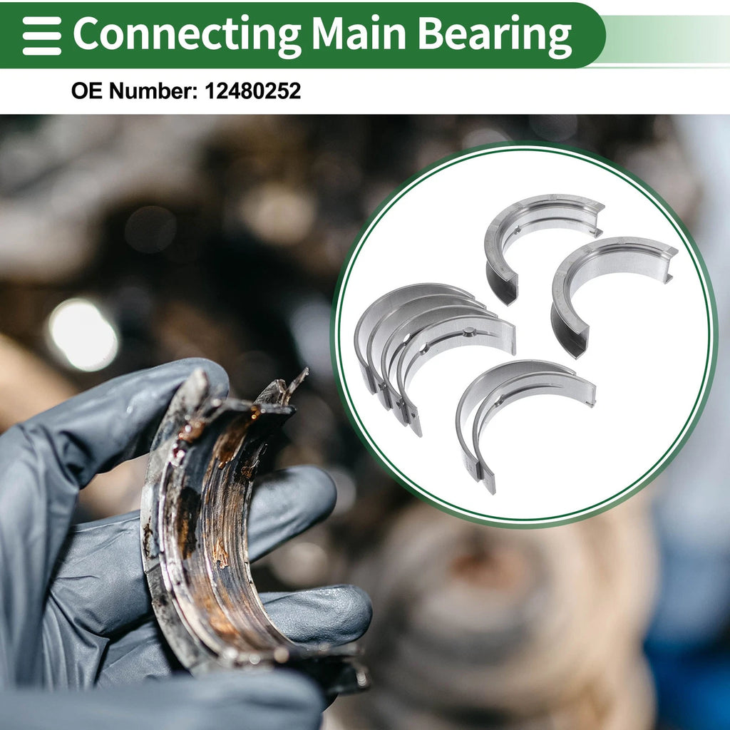 Engine Main Bearing Set for Chevrolet Equinox 2005–2009 8 Pieces
