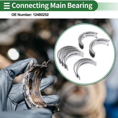 Engine Main Bearing Set for Chevrolet Equinox 2005–2009 8 Pieces