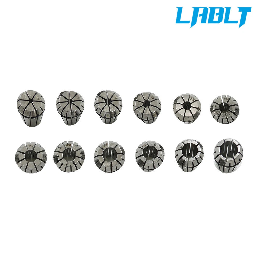 12Pcs ER20 Spring Collet Set for CNC Milling Lathe Engraving Machine