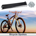 Bicycle Spokes and Nipples Set 13G 45 Steel 239mm for Universal Use