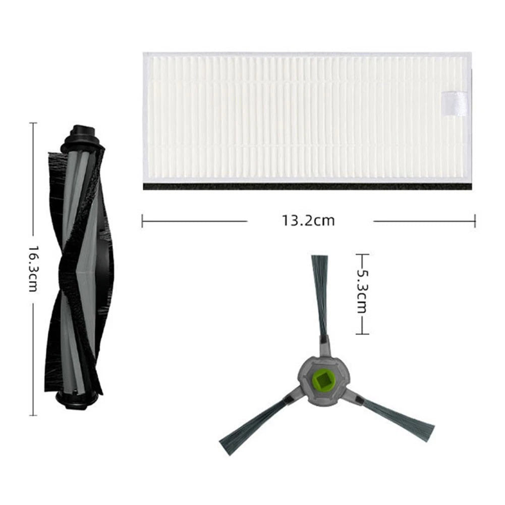 Ecovacs DEEBOT U2 Robot Filters, Main Brush & Side Brushes (2018–2023)