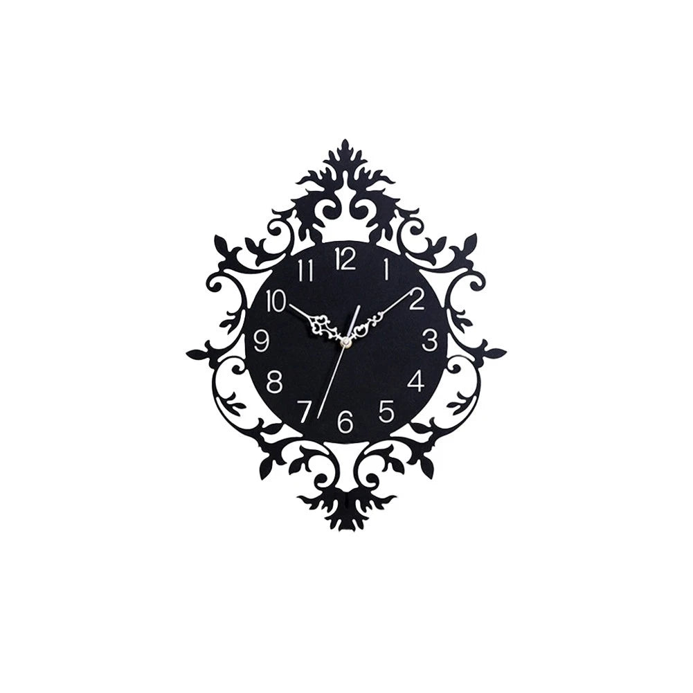 Large Face Silent Operation Battery Powered Wall Clock for Living Room