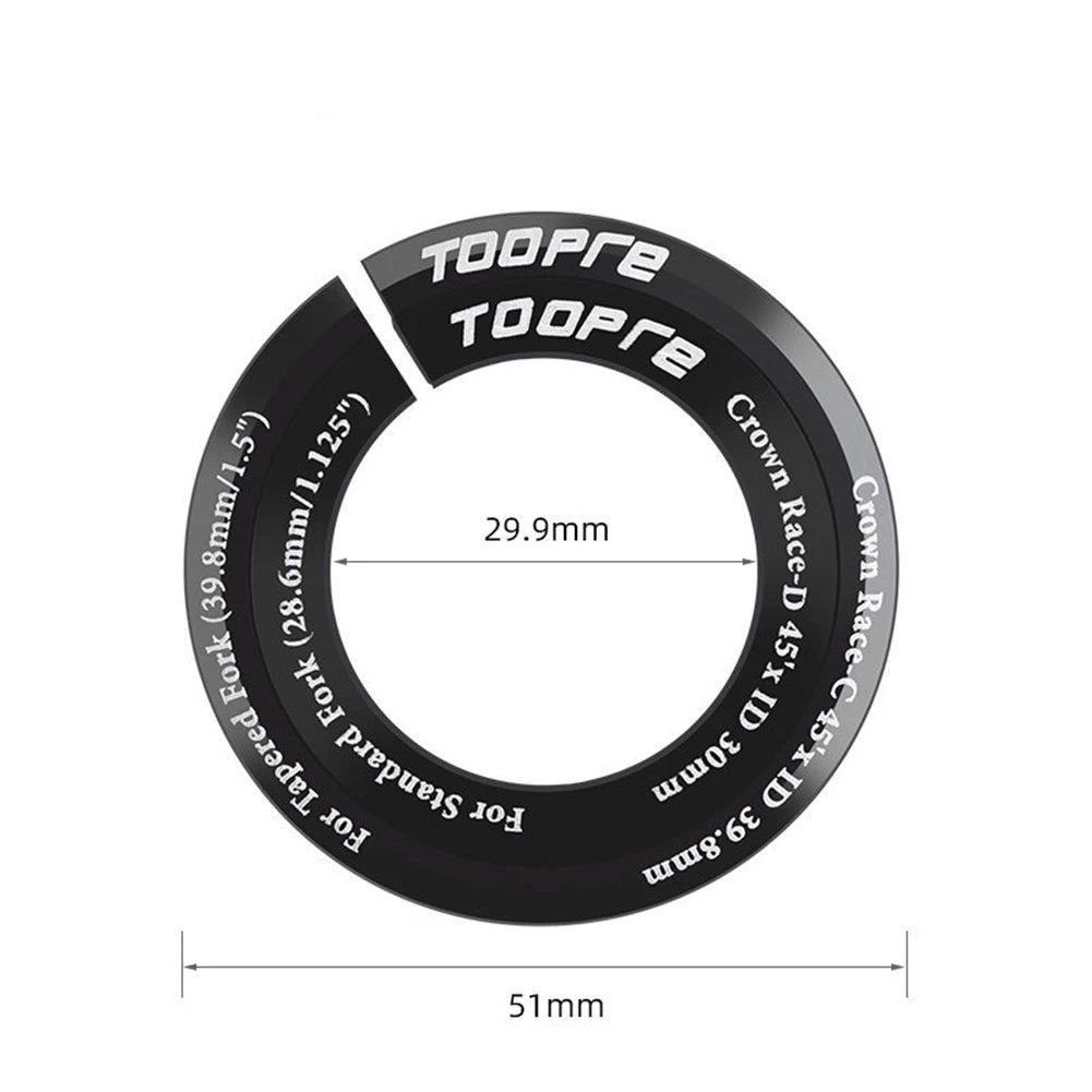 D Base Type Steerer Tube Adapter for 1.125in Straight Pipe Front Forks