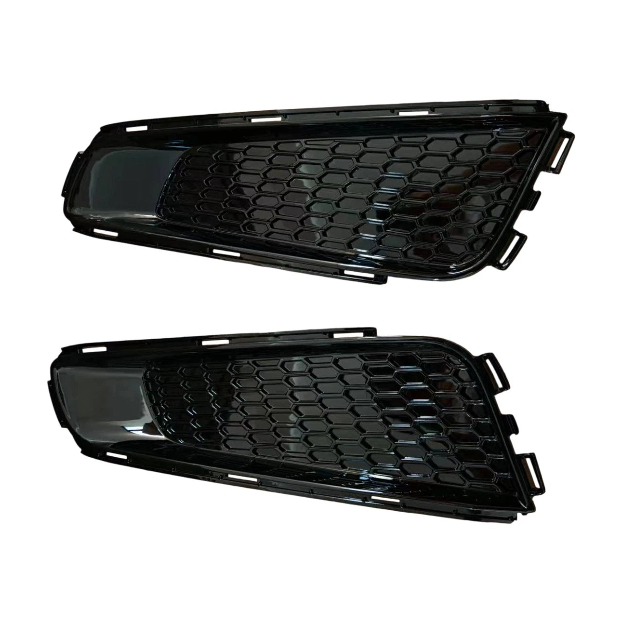 Pair Gloss Black Front Bumper Lower Side Grill Bezels for Cadillac ATS (2013–2014)