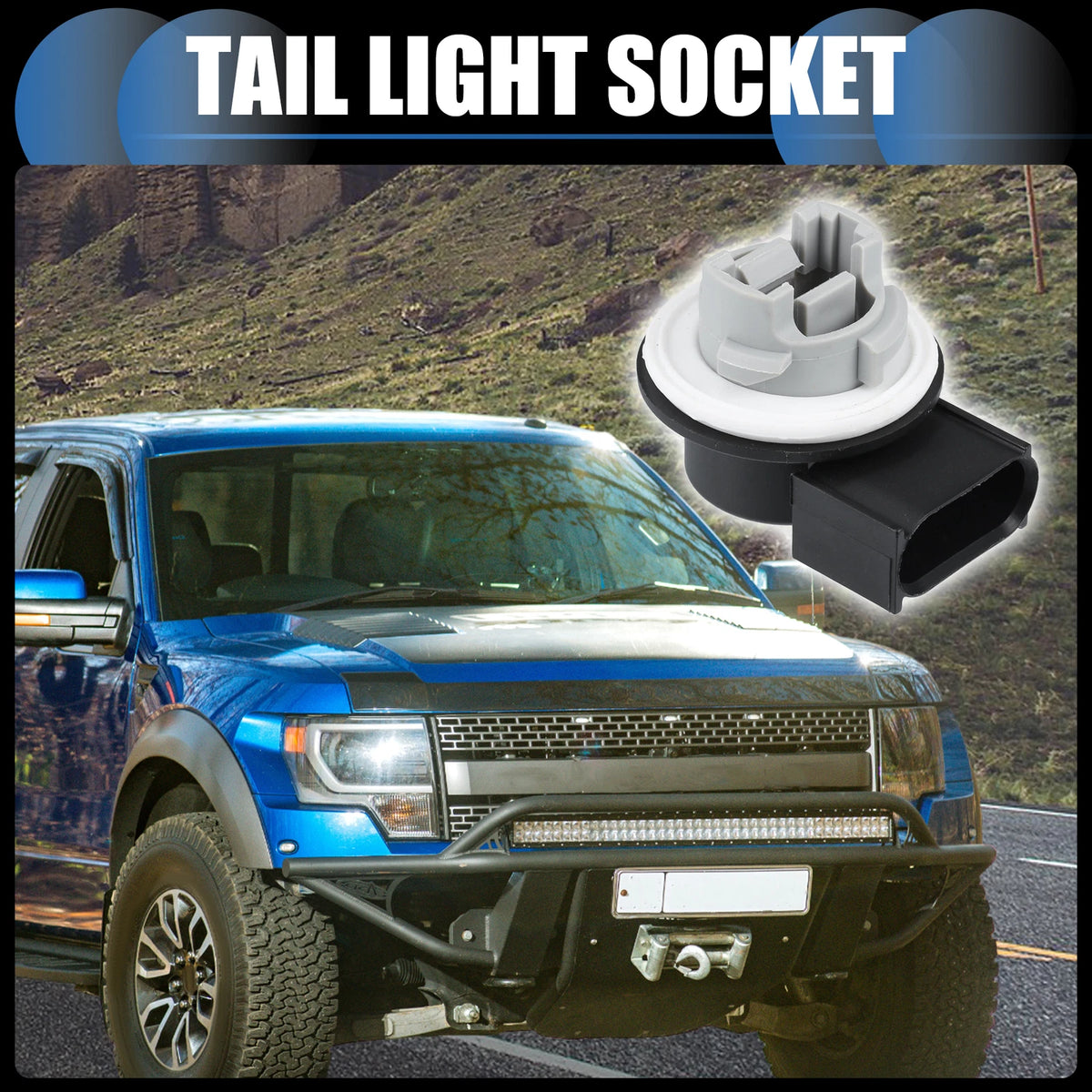 Tail Light Socket No. 2U5Z-13411-FB for Ford F-150, Focus, Lincoln Navigator
