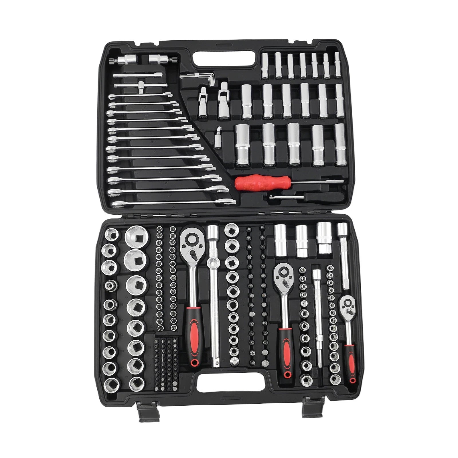 216PCS Ratchet Socket Set 1/4 3/8 1/2 Drive Wrench Tools Kit w/Case