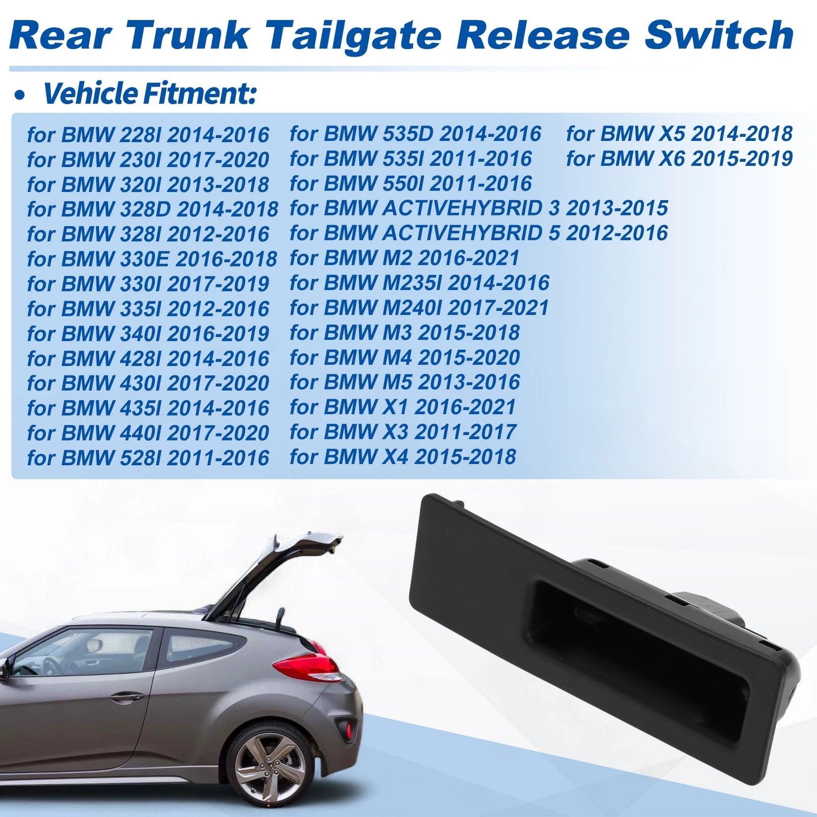 Tailgate Trunk Switch Replacement for BMW 228i (2014–2016)