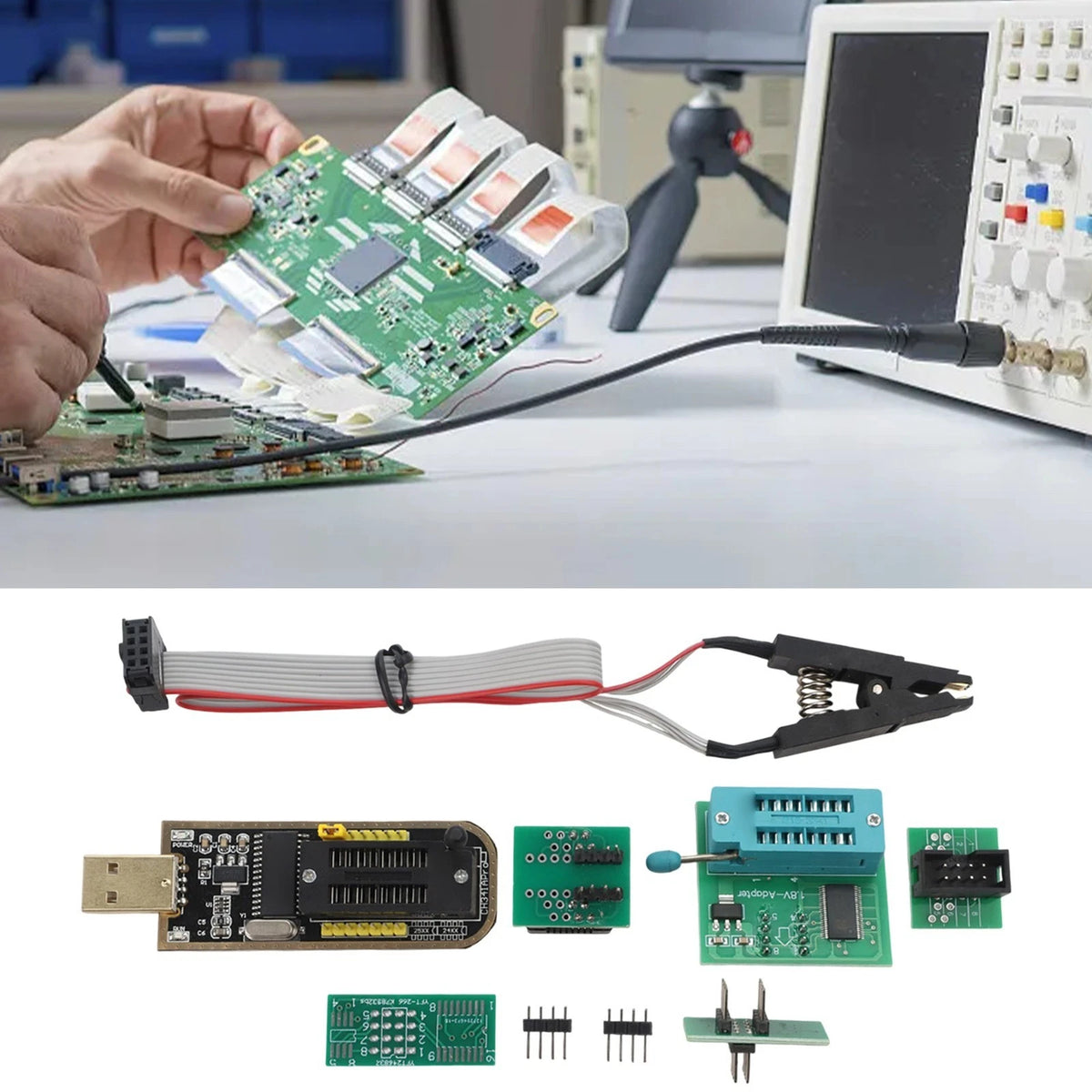 USB EEPROM Programming Kit with CH341A Chipset