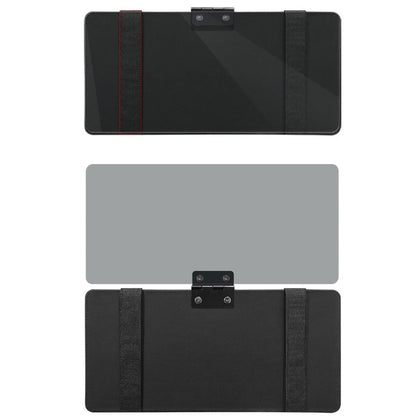 Clip On Sun Visor Extender for UV Light Reduction and Essentials Storage