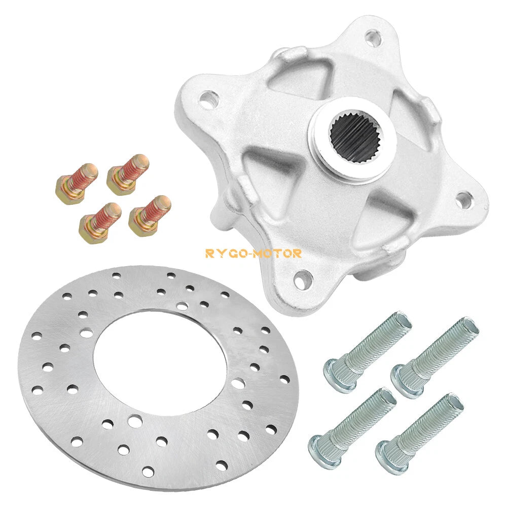 Rear Wheel Hub & Brake Rotor & Studs for Polaris RZR 570/800 (2008–2019)