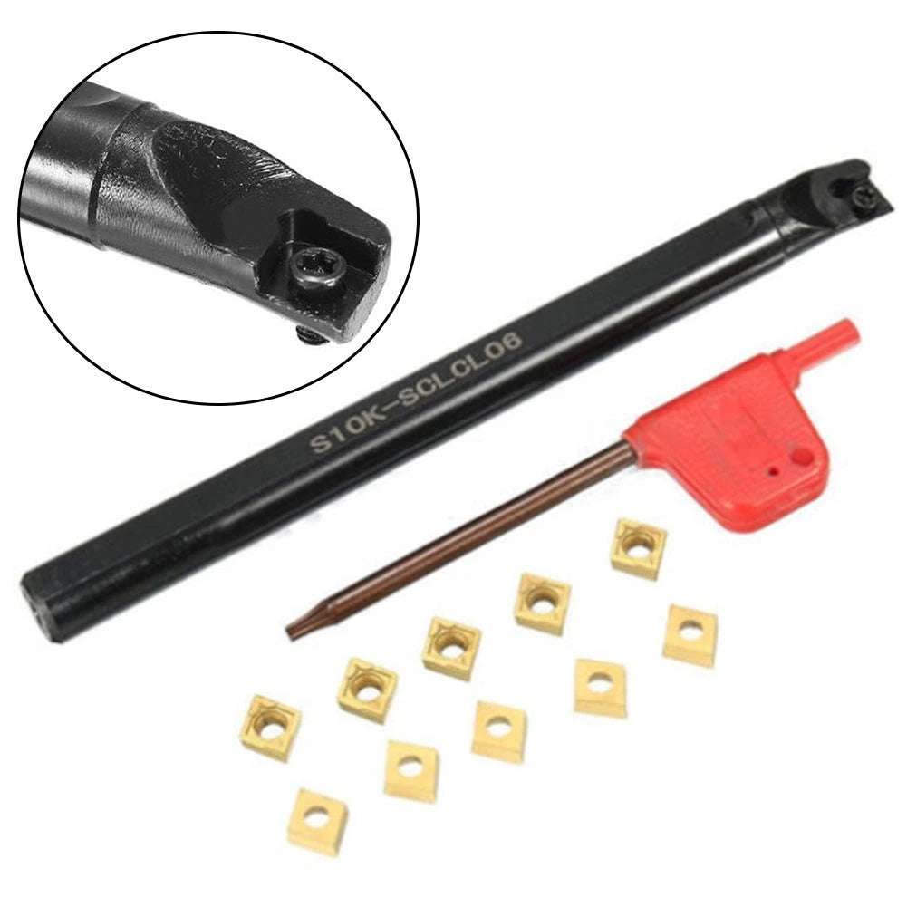 CCMT060204 Carbide Inserts & S10K SCLCL06 Turning Tool Holder