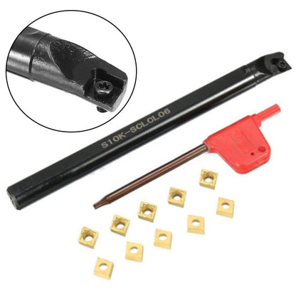 CCMT060204 Carbide Inserts & S10K SCLCL06 Turning Tool Holder