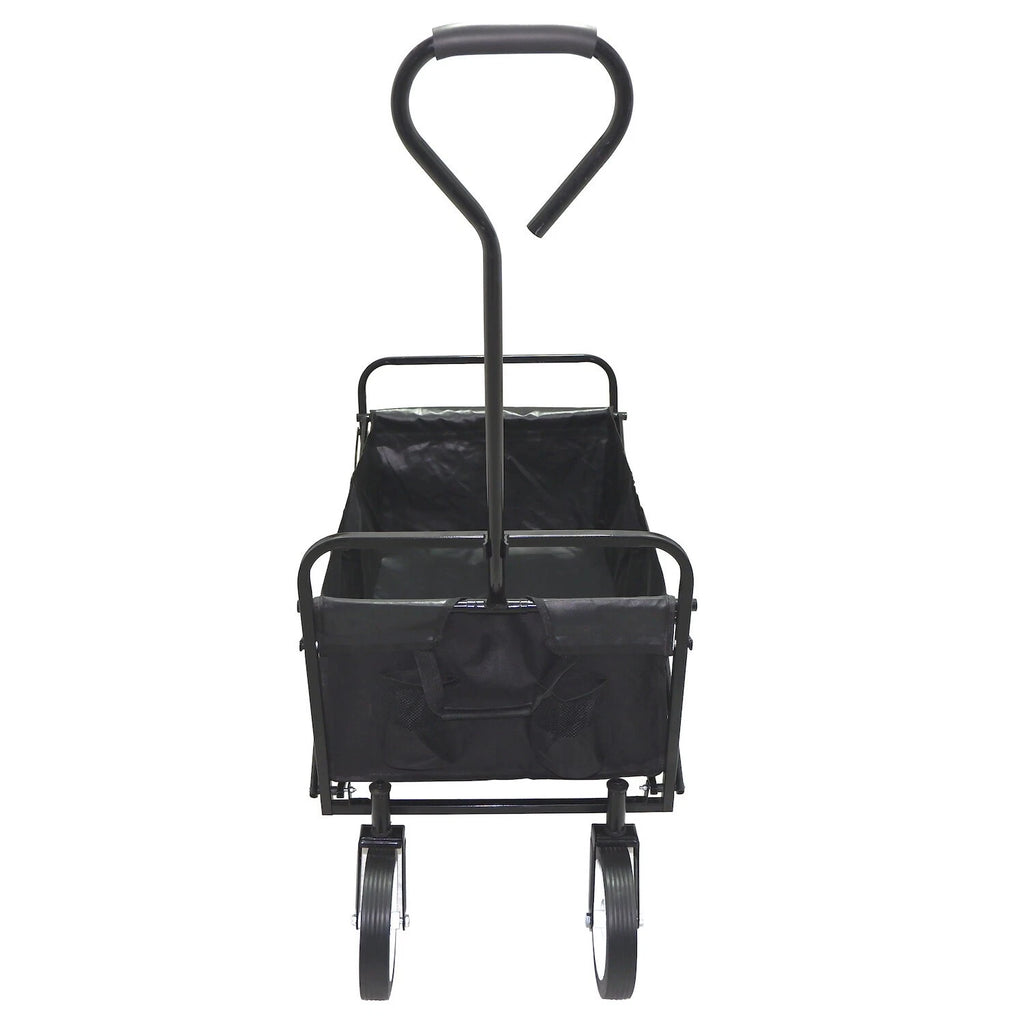 Folding Utility Wagon Cart with Wheels for Outdoor Use