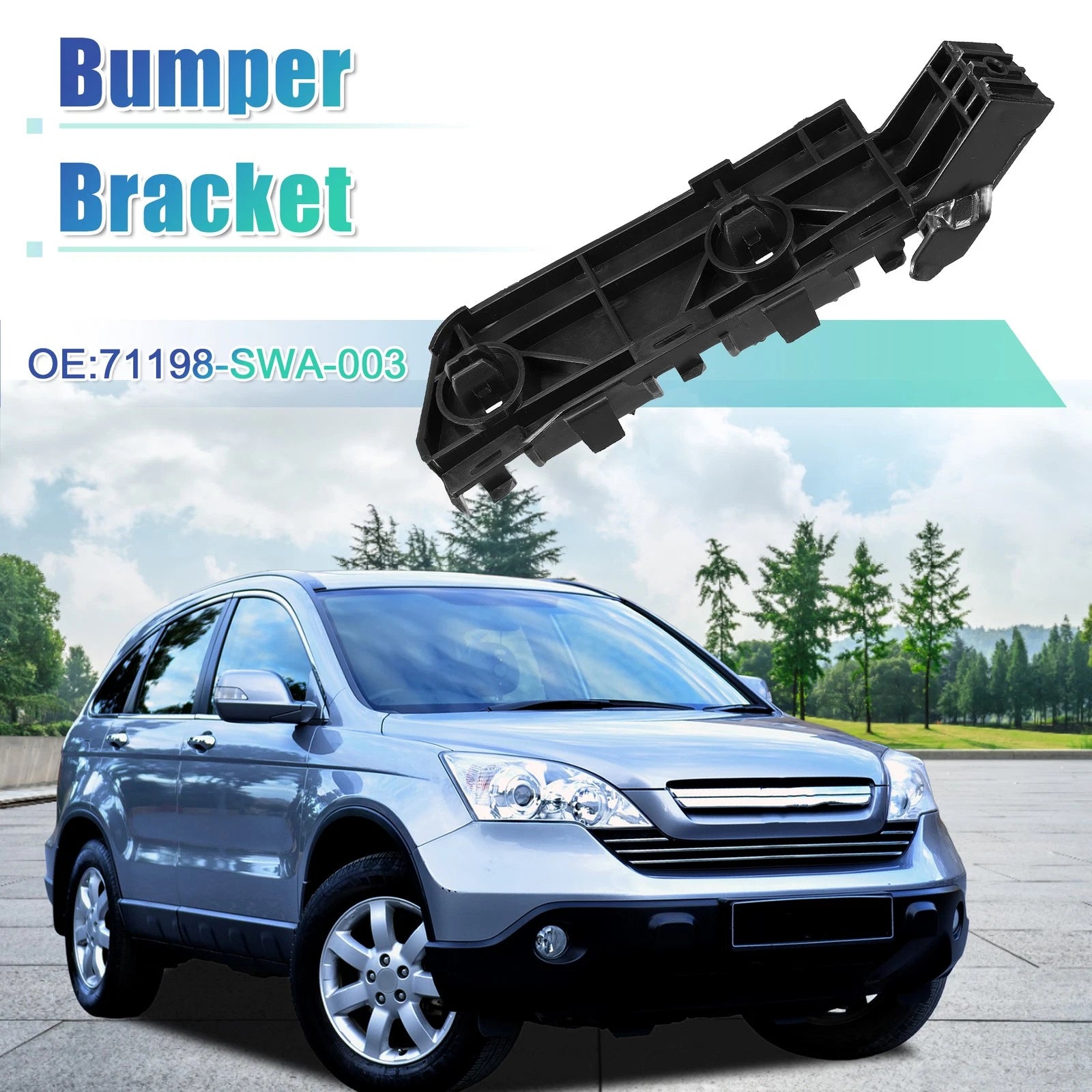 Left Front Bumper Bracket for Honda CR-V (2007–2011) NO.71198-SWA-0