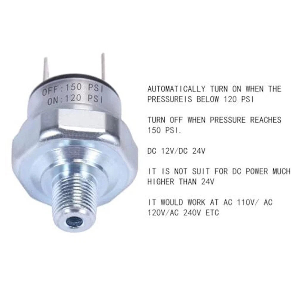 Air Compressor Pressure Switch 120-150 PSI 1/8 NPT for
