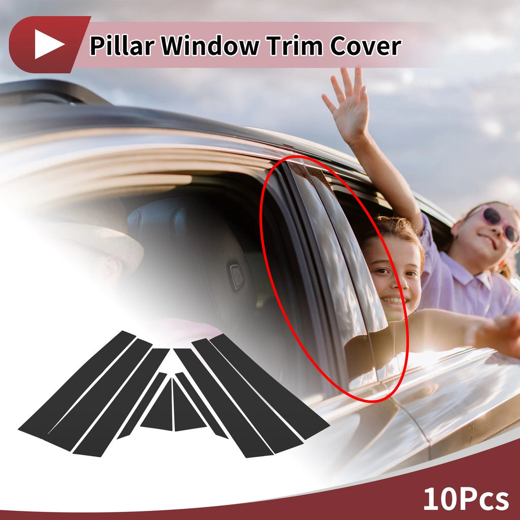 Door Pillar Window Trim Front Rear Left Right Set for Volkswagen Touareg (2011–2018)