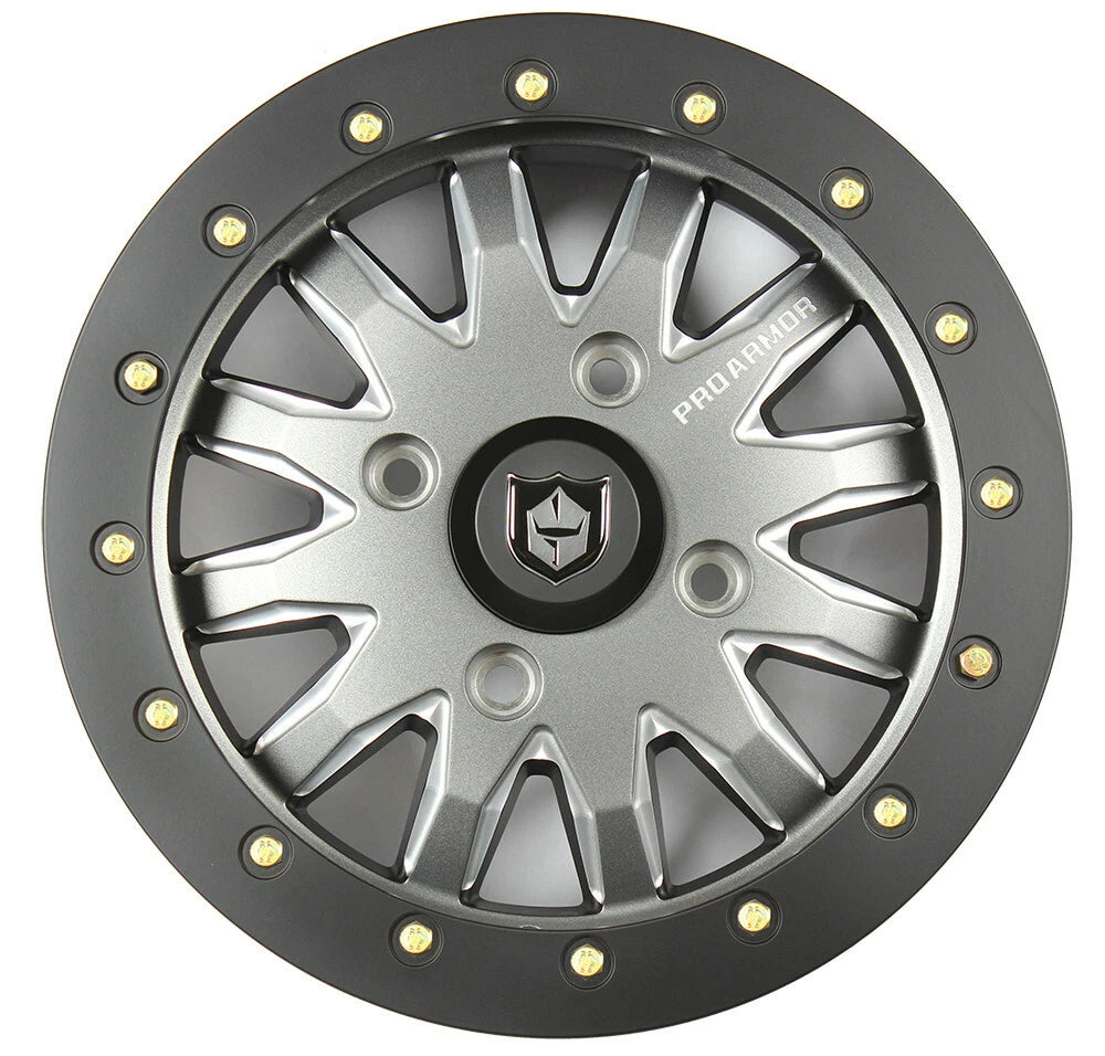 Pro Armor Halo Milled Beadlock Wheel Rim for UTV (15x7, 4/156, 38mm Offset)