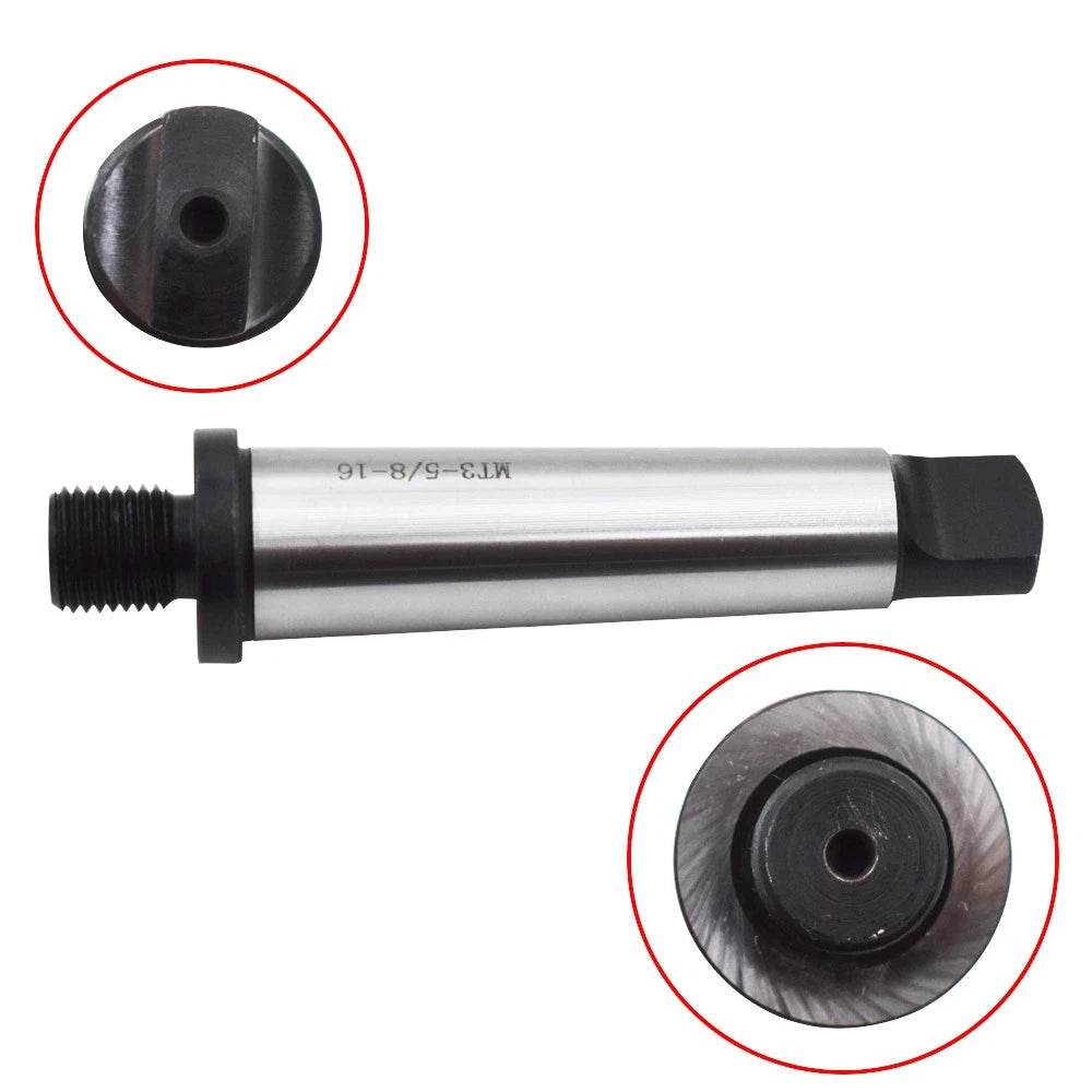 MT3 Morse Taper to 5/8"-16 Drill Chuck Arbor Adapter