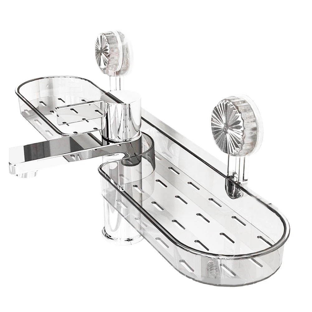 Bathroom Suction Cup Faucet Shelf for Sink Storage (2010–2023)