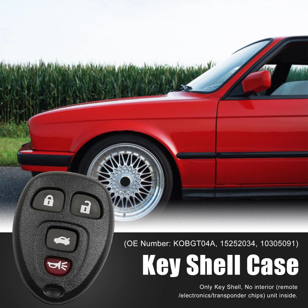 Car Key Fob Remote Case Shell Replacement for Chevrolet Malibu (2004–2012)