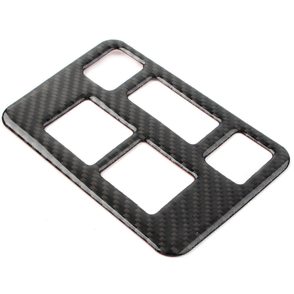 Carbon Fiber Front Headlight Button Frame Cover for Subaru Forester (2013–2018)