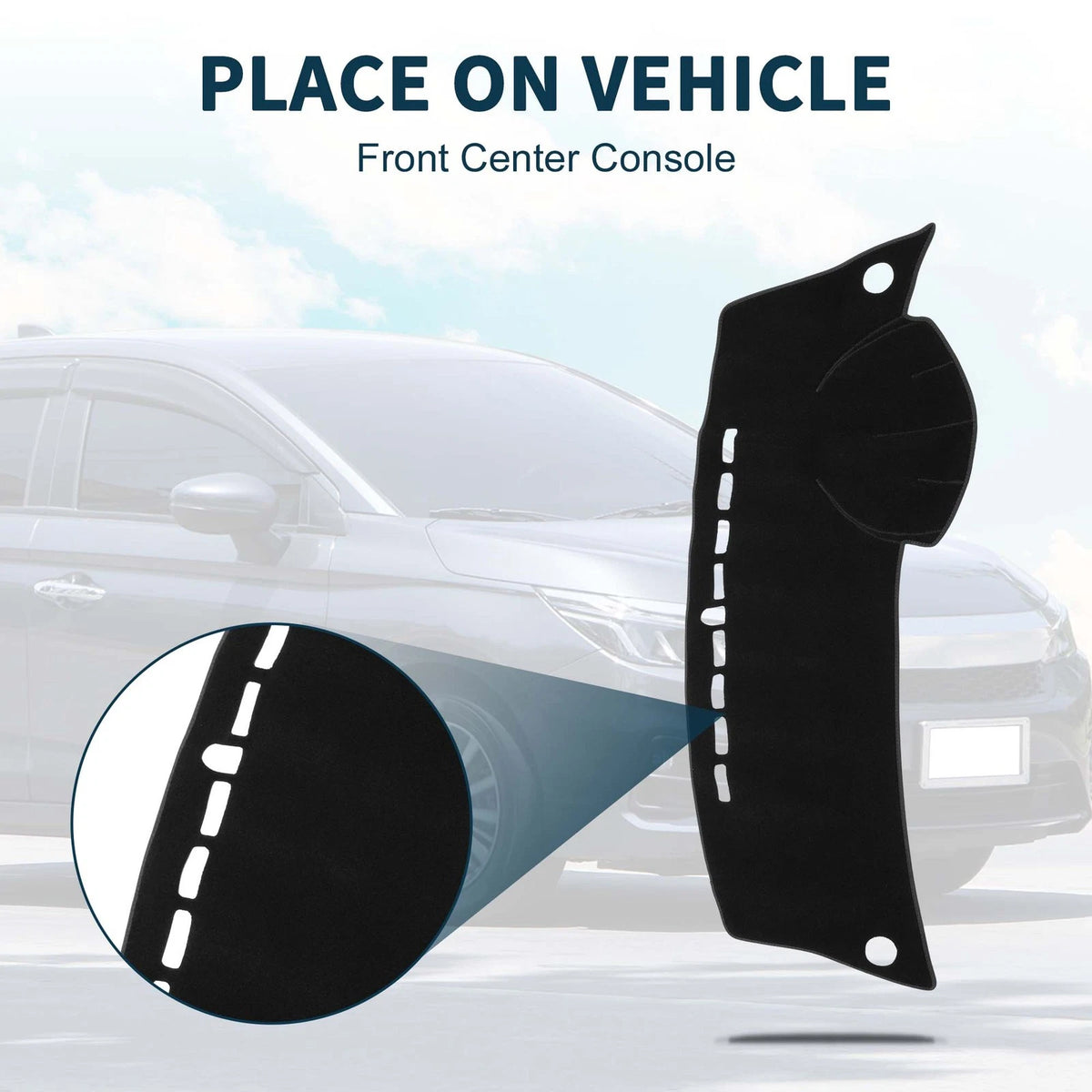 Dashboard Cover Mat for Honda City Grace (2008–2013) Sun Protector Black